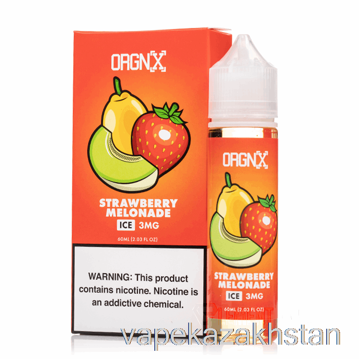 Vape Disposable ICED Strawberry Melonade - ORGNX E-Liquid - 60mL 0mg